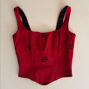 Y2K Betsey Johnson corset top